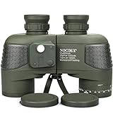 NOCOEX 10x50 Marine Fernglas,Fernglas mit Nachtsicht Entfernungsmesser und Kompass，wasserdichte Funktion für den Einsatz bei jedem Wetter geeignet，inkl Tragetasche,Tragegurt und Anleitung