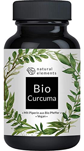 Bio Curcuma - 240 Kapseln - 4542mg (Bio Kurkuma + Bio schwarzer Pfeffer) pro Tagesdosis - Mit Curcumin & Piperin - Hochdosiert und vegan