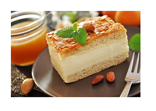 Hobbybäcker Bienenstich Mix ► Backmischung, Kuchen-Mix, Torte Backen, Hefeteig mit karamellisierten Mandeln & Sahne, 600g
