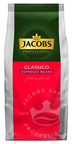Jacobs Professional Classico, Espresso Kaffeebohnen 1kg, Arabica und Robusta-Bohnen, Intensität 4/5