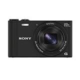 Sony DSC-WX350 Digitalkamera, kompakt, 18,2 Megapixel, 20 x Micro-USB B, WLAN, Schwarz