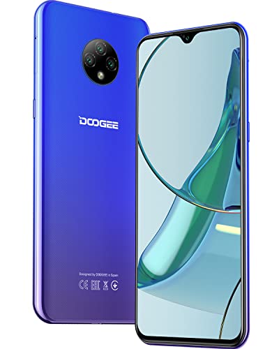 DOOGEE X95(T) Smartphone ohne Vertrag Günstig, 4G Handy ohne Vertrag Android 10 mit 13MP+5MP Kamera, 4350mAh Akuu 6,52 Zoll HD+ Display, 3GB+16GB(256 GB Erweiterbar) Dual SIM 2022 Handy Face ID - Blau