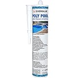 Everglue Poly Pool 1K MS-Polymer Montagekleber zum Kleben und Abdichten, unter Wasser einsetzbar, ohne Silikon, UV-beständig, bleibt dauerelastisch, Farbe: Blau, 440g Kartusche