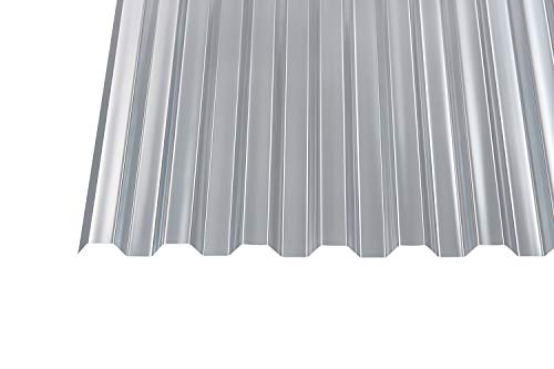Polycarbonat Wellplatten Profilplatten Trapez 76/18 klar ohne Struktur (3000 x 1040 mm)