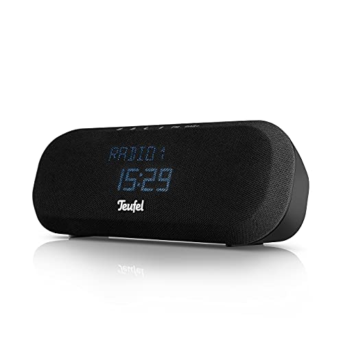 Teufel Radio ONE Bluetooth-DAB/FM-Radiowecker mit integrierter Antenne und Sleeptimer Lautsprecher Speaker Schwarz