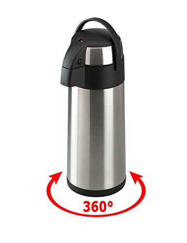 Edelstahl Airpot Pumpkanne Isolierkanne - Thermoskanne 3 Liter by ZHG
