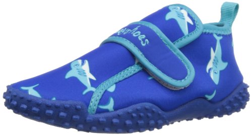 Playshoes Jungen Unisex Kinder Aqua-Schuhe Haie, Blau (original 900), 28/29 EU