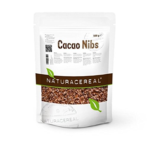NATURACEREAL Kakao Nibs 500g - | vegan, rohköstlich, ballaststoffreich, gluten- und laktosefrei |