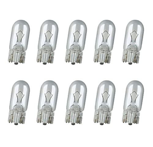 Cardos W5W Standlicht 10er Set Kennzeichenbeleuchtung Birne | 12v 5w Glassockel Auto glühbirne