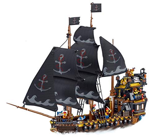 BlueBrixx QL1803 Marke ZHE GAO – Piratenschiff - große Galeone aus Klemmbausteinen mit 1334 Bauelementen. Kompatibel mit Lego. Lieferung in Originalverpackung.