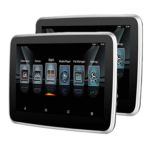 LINGJIE LCD-Rücksitz Auto DVD-Player Kopfstütze, 10,1 Zoll tragbarer Video-Player, mit Android 6.0 Tablet Kopfstütze Multimedia-Monitor