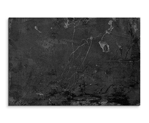 Sinus Art Abstrakt 715-120x80cm SCHWARZ-Weiss Bilder - Wandbild Kunstdruck in XXL Format - Fertig Aufgespannt – TOP - Leinwand - Wand Bild - Kunst Bild - Wandbild abstrakt XXL