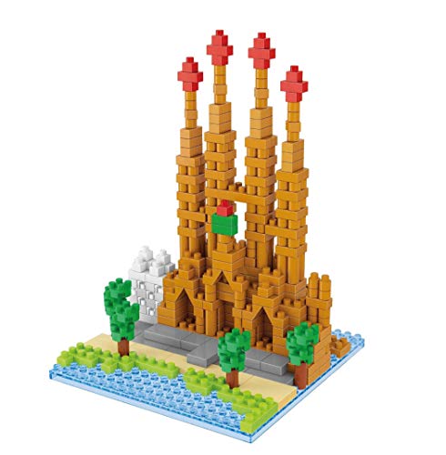 Wise Hawk Sagrada Familia aus Barcelona. Architekturreproduktion zum Bauen mit Nanoblöcken