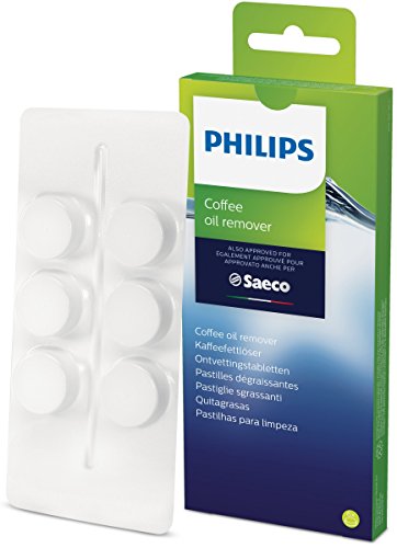Philips Domestic Appliances CA6704/10 Kaffeefettlöse-Tabletten für Kaffeevollautomaten, Kunststoff, weiß