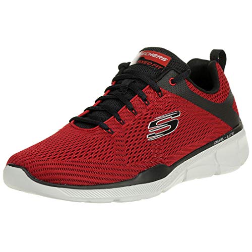 Skechers Equalizer 3.0-52956, Men's Low Top Trainers, Red (Red Black Rdbk), 10 UK (45 EU)