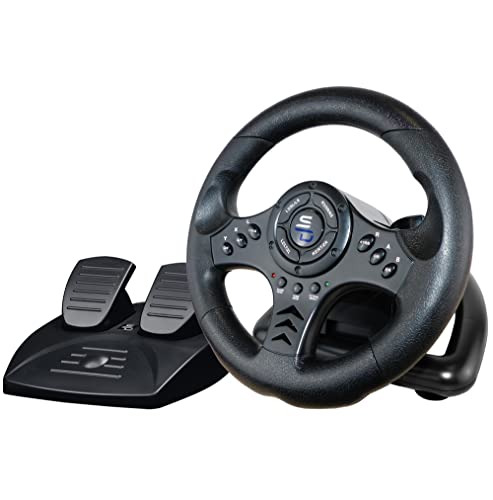 Superdrive - Rennlenkrad SV450 Racing Wheel lenkräd mit Pedalen, Shift & Vibration - Xbox X/Series, Switch, PS4, Xbox One, PC (programmierbar für alle Spiele)
