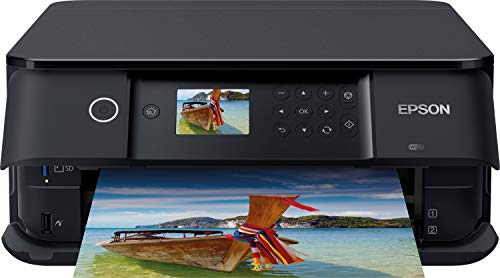 Epson Expression Premium XP-6100 3-in-1 Multifunktionsgerät Drucker (Scannen, Kopieren, WiFi, Duplex, 6,1 cm Display, Einzelpatronen, 5 Farben, DIN A4, Amazon Dash Replenishment-fähig) schwarz