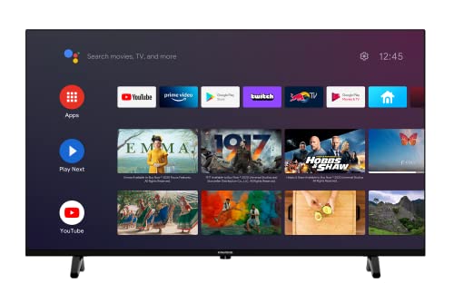 GRUNDIG (40 VOE 62) Fernseher 40 Zoll (100 cm) LED TV, Android TV, Full HD, Dolby Digital, Triple Tuner, Chromecast built-in, Smart TV, Schwarz
