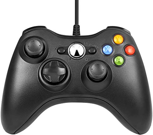 Game Controller für Xbox, OCDAY Gamepad für Microsoft Xbox 360 und PC Windows 7/8/10 USB Wired - Verbessertes ergonomisches Design Joypad - Ideal für alle Gaming-Sessions auf Xbox und PC