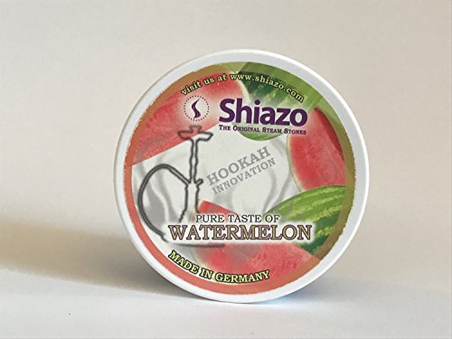 Shiazo Dampsteengranulaat met de smaak Van watermeloen, nicotinevrij; tabaksvervanger; 100 Gram, verpakking Van 1
