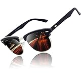 CGID Retro Sonnenbrille Herren Damen Polarisiert Halbrahmen UV400 Schutz