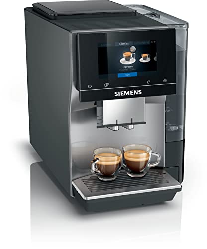 SIEMENS Electroménager Kaffeevollautomat, EQ. 700, Display iSelect, CoffeeWorld, flexibler Cappuccinator, Home Connect, Morgennebel, TP705R01 Classic