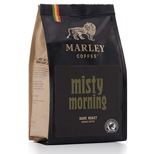 Misty Morning Dunkel gerösteter Gemahlener Kaffee, Marley Coffee, aus der Familie von Bob Marley, 227g Dark Roast Ground Coffee