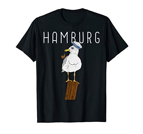 Moin Hamburg Spruch Möwe Digga See Hamburg Love T-Shirt