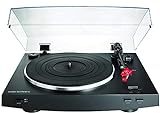 Audio-Technica AT-LP3BK Vollautomatischer Stereo-Plattenspieler mit Riemenantrieb, RCA, Schwarz