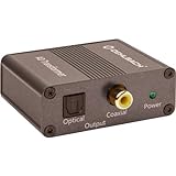 OEHLBACH AD Transformer - Stereo Audio Signalwandler Analog zu Digital Konverter (RCA Cinch auf Koaxial Cinch SPDIF Toslink - 24bit 96 kHz) Vollmetall