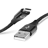 CELLONIC® USB Kabel 1m kompatibel mit Sony Xperia X/XA / Z5 / Z3 / Z2 / Z1 / Compact/Premium / M4 Aqua / M2 / E3 / E4 / E5 Ladekabel Micro USB auf USB A 2.0 Datenkabel 2.4A schwarz Nylon