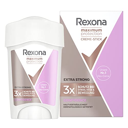 Rexona Maximum Protection Anti-Transpirant Deo-Creme Confidence mit 48 Stunden Schutz gegen starkes Schwitzen und Körpergeruch 45 ml 1 Stück