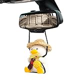 Swinging Duck Auto Hängendes Ornament Autospiegel Hängendes Zubehör Inneneinrichtung Lustige Geschenke Für Frauen Männer(Hamburger)