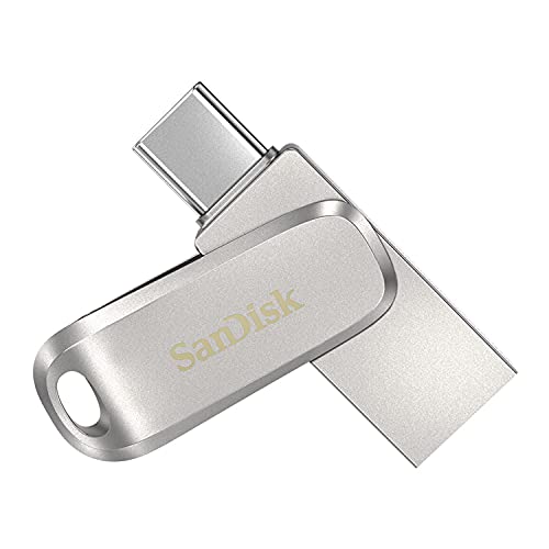SanDisk Ultra 64GB Dual Drive Luxe Type-C 150MB/s USB 3.1 Gen 1, Silber