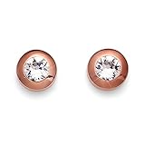 Oliver Weber Collection Diamond – Rosegold Ohrringe - Premium Schmuck Kollektion, Ohrstecker mit Precision Cut Crystals - Ideale Geschenkidee für Damen