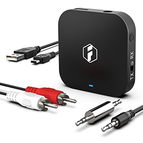 Inateck aptX HD/aptX Low Latency Bluetooth 5.0 Adapter, 2 in 1 3,5 mm Audio Bluetooth-Sender-Empfänger für TV, Kopfhörer, Lautsprecher und Autoradio