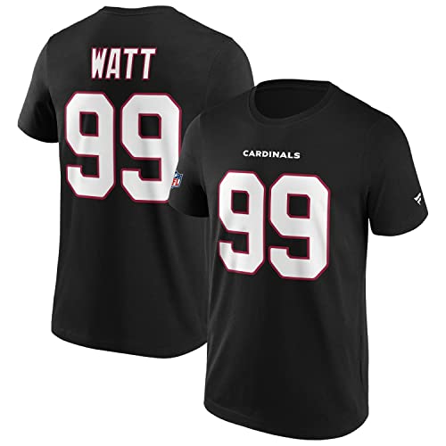 Fanatics - NFL Arizona Cardinals Watt Name & Number Graphic T-Shirt - Schwarz Farbe Schwarz, Größe M