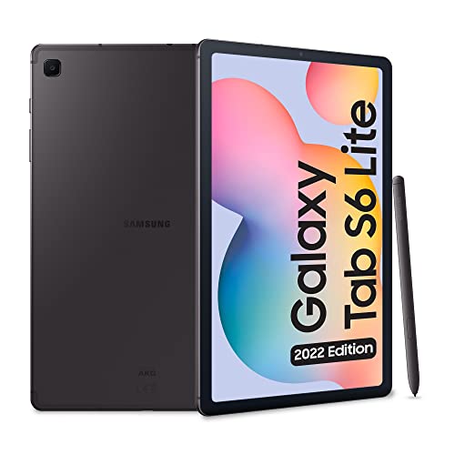 Samsung Galaxy Tab S6 Lite (2022), S Pen, Tablet, 10,4 Zoll LCD TFT Touchscreen, Wi-Fi, 4 GB RAM, 128 GB erweiterbar, Akku 7040 mAh, Tablet Android 12 Oxford Gray [Italienische Version] 2 022