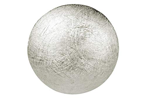 SILBERMOOS Damen Anhänger Knopf Kugel Kreis Scheibe rund gebürstet 925 Sterling Silber