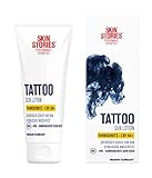 SKIN STORIES Sun Lotion LSF 50+ (100 ml), Tattoo Sonnenschutz mit Vitamin E und Panthenol, Sonnencreme für brillant aussehende Tattoo-Farben und erhöhte Farbintensität