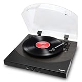 ION Audio Premier LP - Vinyl Plattenspieler Bluetooth mit eingebauten Lautsprechern und USB, schwarz