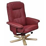 Mendler Relaxsessel Fernsehsessel Sessel ohne Hocker M56 Kunstleder - Bordeaux