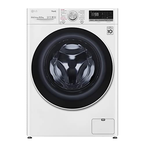 LG Electronics V5105SE Frontlader Waschmaschine | 10,5KG | 1400U/Min | TurboWash | Kindersicherung | Add Item | weiß