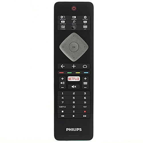 Philips 996596000116 YKF400-002 Original Fernbedienung für 65PUS7101 75PUS7101 4K Ultra Slim LED-Fernseher mit QWERTY-Tastatur Netflix und Ambilight-Tasten