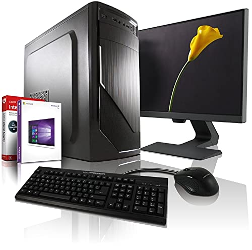 Komplett PC Intel i5 Allround/Multimedia Computer mit 3 Jahren Garantie! | Intel Core i5® 4430 Quad Core, 3.2 GHz | 8GB | 120GB SSD | 500GB | 6xUSB | Win11 | 24' Full-HD | Tastatur+Maus #6576