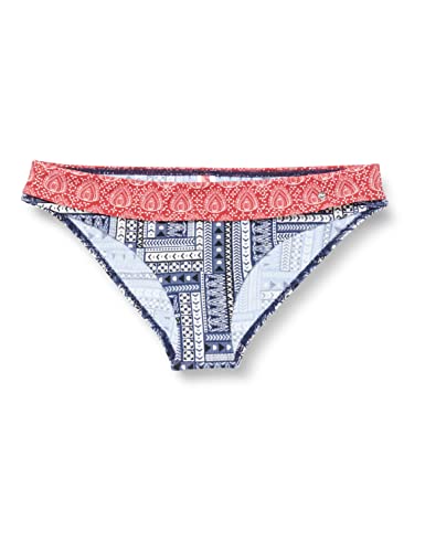 s.Oliver RED LABEL Beachwear LM Damen Cocina Bikini-Unterteile, blau-rot Bedruckt, 38