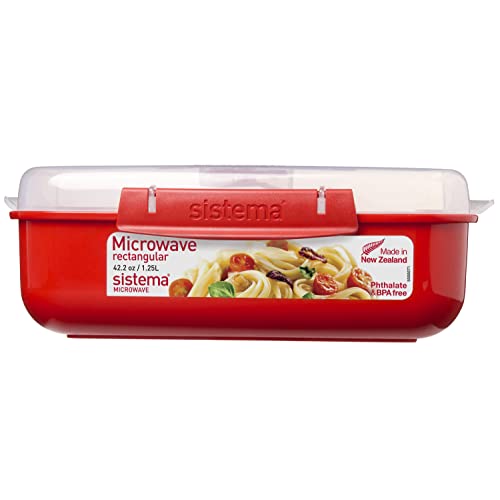 Sistema Mikrowellen-Box, Plastik, Rot, 1.25 L