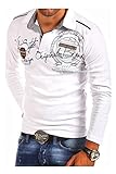 MT Styles Langarm Poloshirt Ambition T-Shirt R-0682 [Weiß, L]