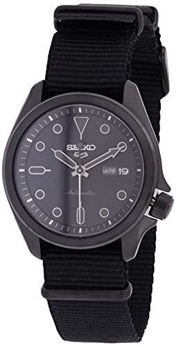 Seiko Herren Analog Automatik Uhr mit Nylon Armband SRPE69K1