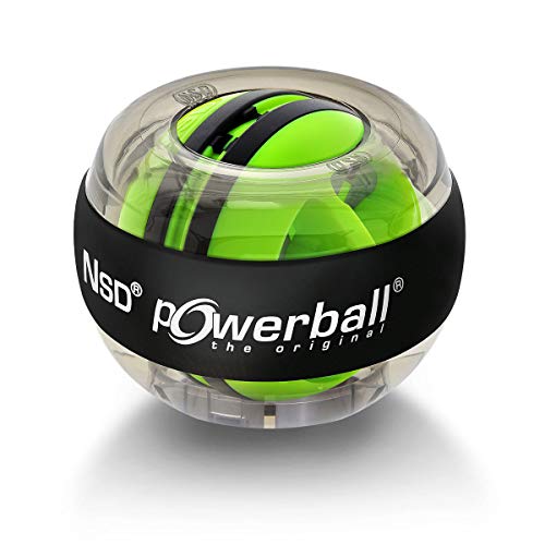Powerball Autostart, gyroskopischer Handtrainer inkl. Aufziehmechanik, transparent-grau, das Original von Kernpower
